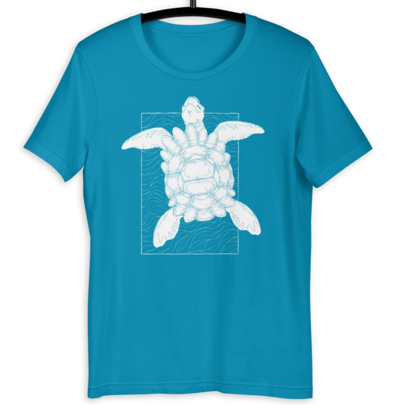 Astral Turtle Premium T-Shirt (Black or Aqua)