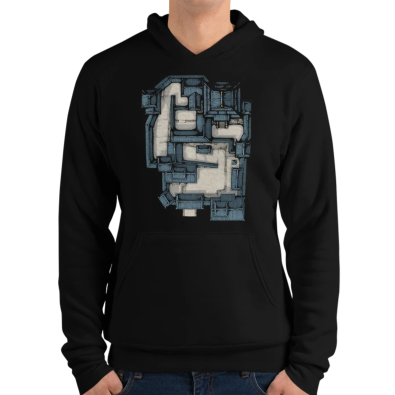 Samurai Castle Map Hoodie