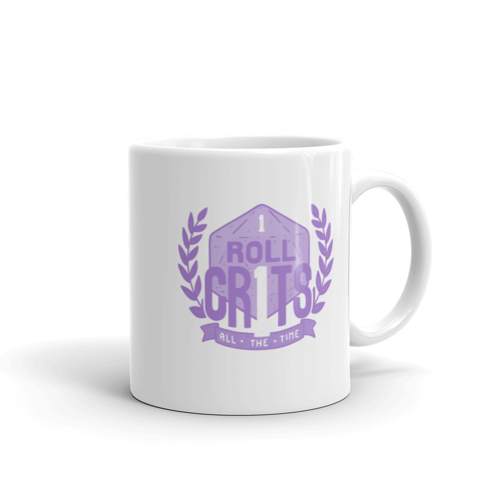 I Roll Crits All The Time Coffee Mug For D&D Players