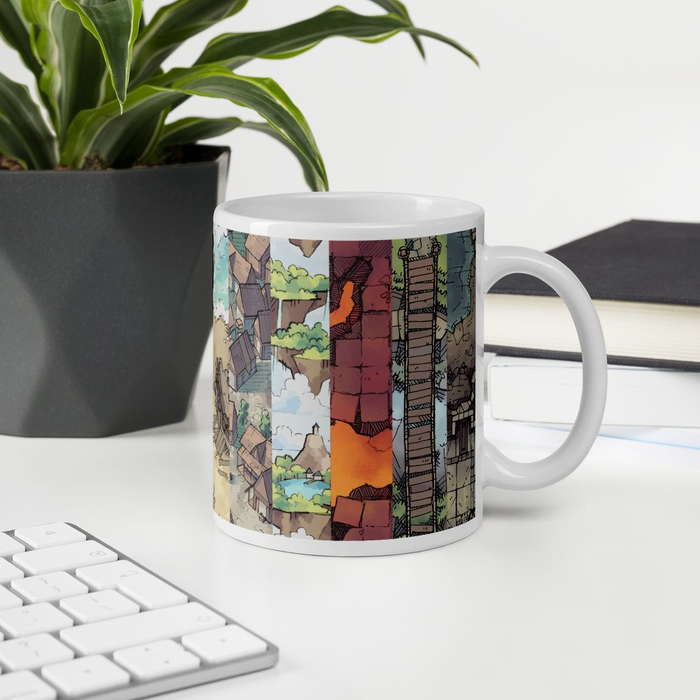 Map Collage Coffee Mug