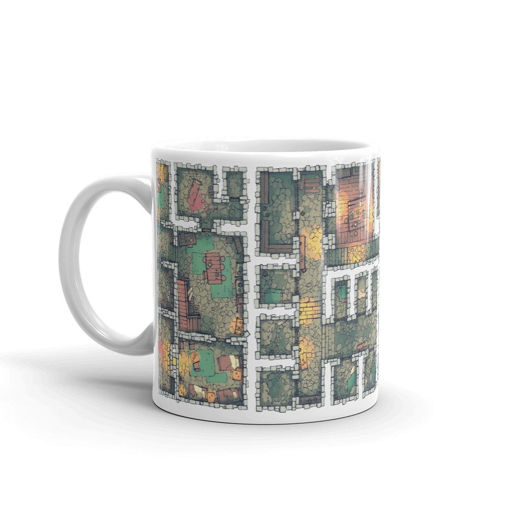 Dungeon Coffee Mug for RPG Tabletop players