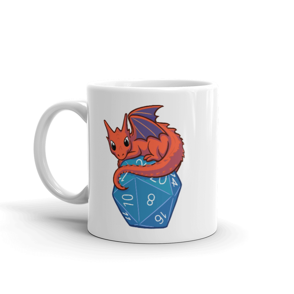 Baby Dragon Coffee Mug For D&D Players