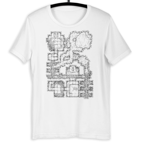 Forgotten Crypt T-Shirt (White) | D&D Player Gift