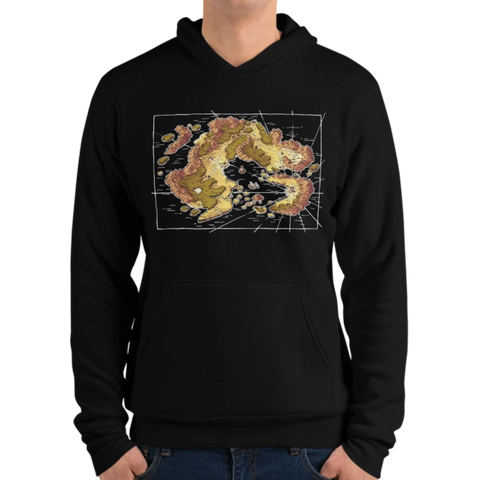 Arvyre Cartographic Map Hoodie | D&D Player Gift