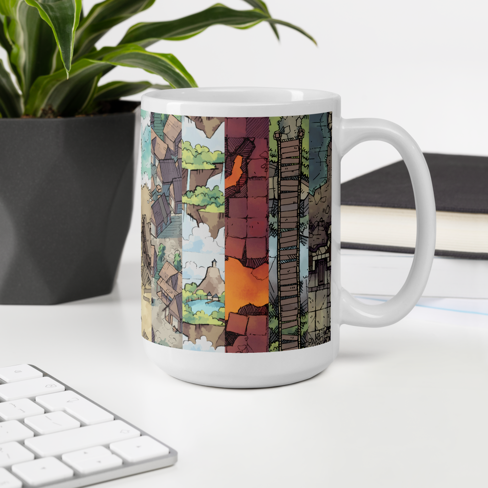 Map Collage Coffee Mug