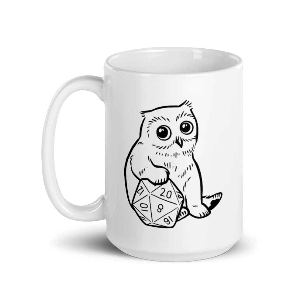 Baby Owlcub D&D Player Coffee Mug