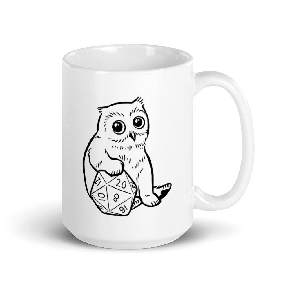 Baby Owlcub D&D Player Coffee Mug